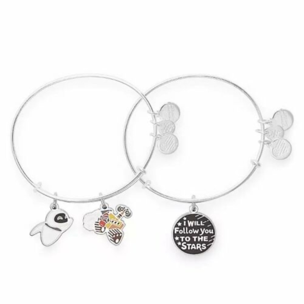 Disney Parks Alex and Ani Pixar Wall-E and Eve Bracelet Bangle - NEW - Picture 1 of 1